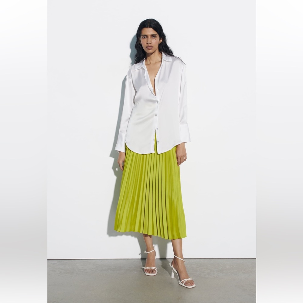 Zara pleated skirt